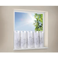 Happy Home Scheibengardine Skyline grau B/L: ca. 150x50 cm Skyline - grau (150,00/50,00cm) - Happy Home
