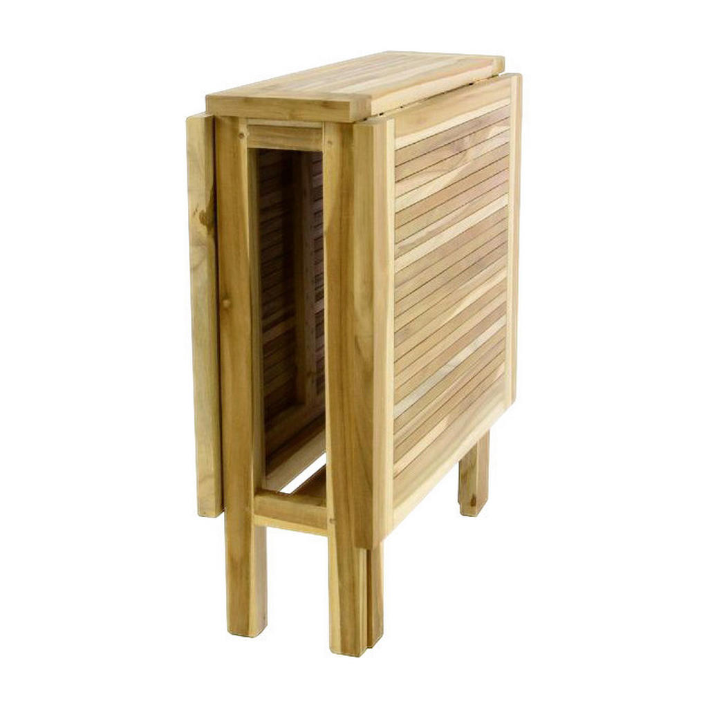 Thumbnail - VCM Balkontisch braun Teakholz B/H/L: ca. 65x75x25 cm