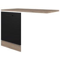 Geschirrspüler- Frontset Capri schwarz matt B/H/T: ca. 110x85x60 cm Capri - schwarz/Oak (110,00/85,00/60,00cm) - Flex-Well