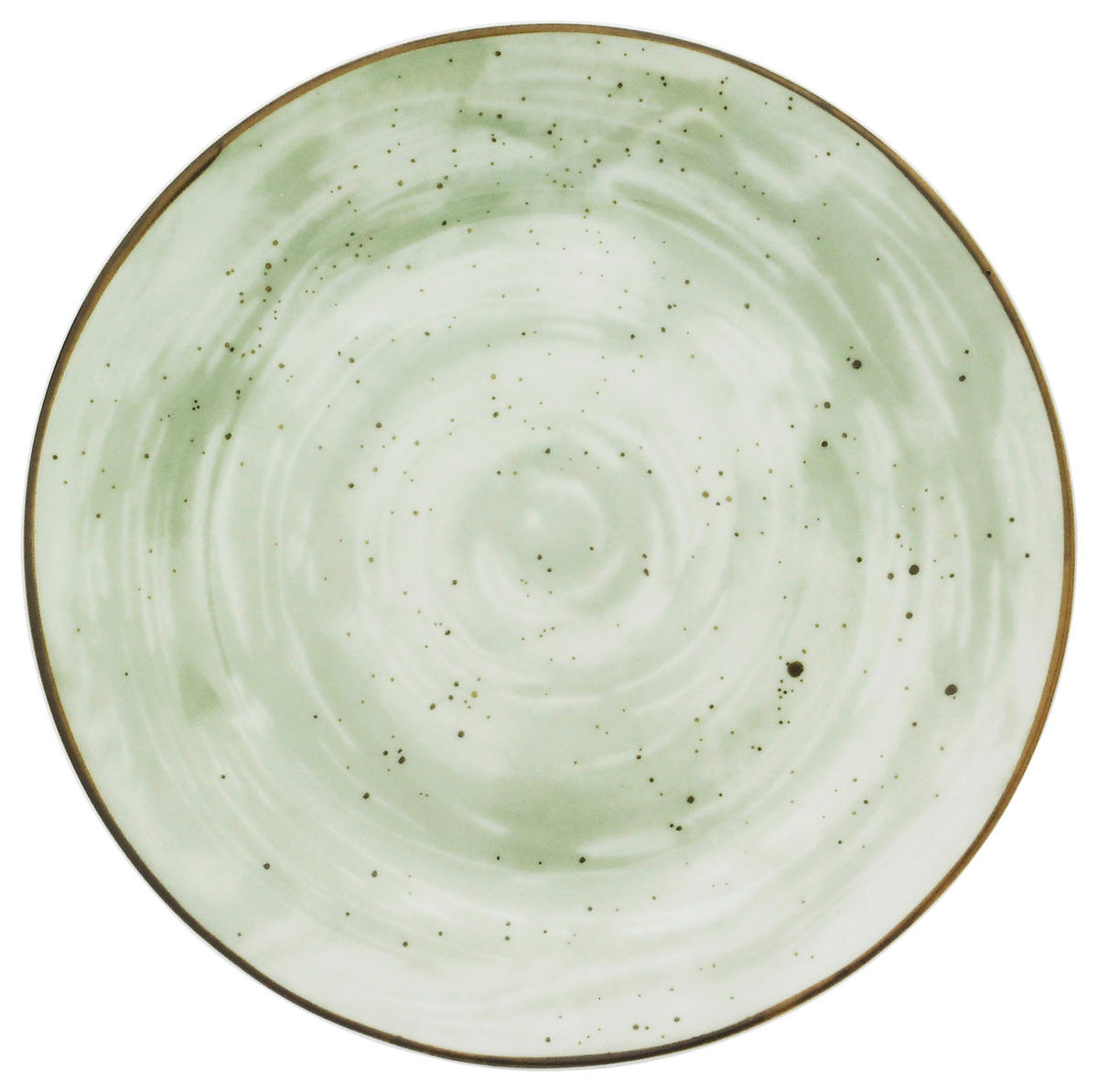 Dessertteller grün Porzellan D: ca. 20 cm Dessertteller_Pur - grün (20,00cm)