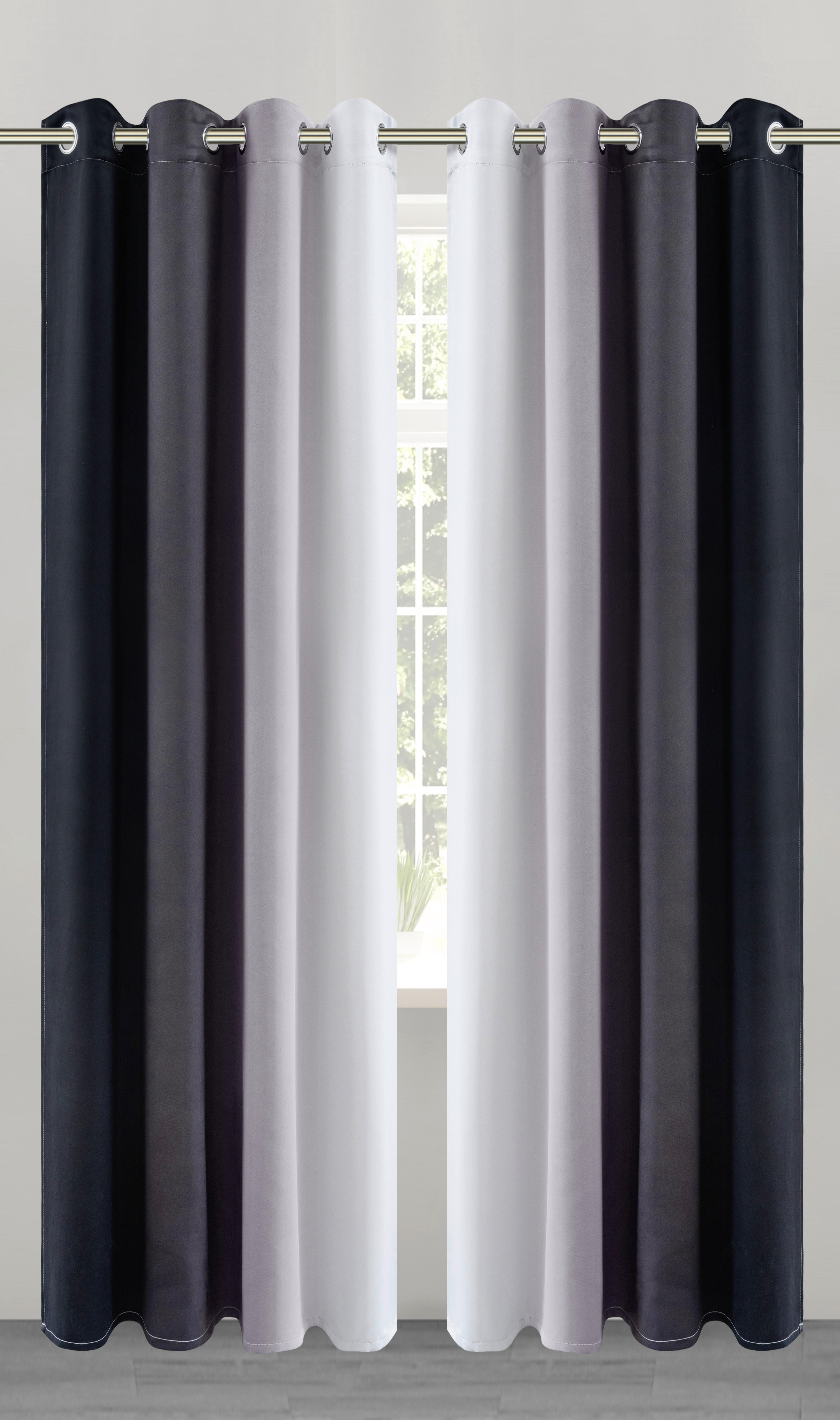 POCOline Verdunklungsvorhang Beverly grau B/L: ca. 135x245 cm Beverly - grau (135,00/245,00cm) - POCOline