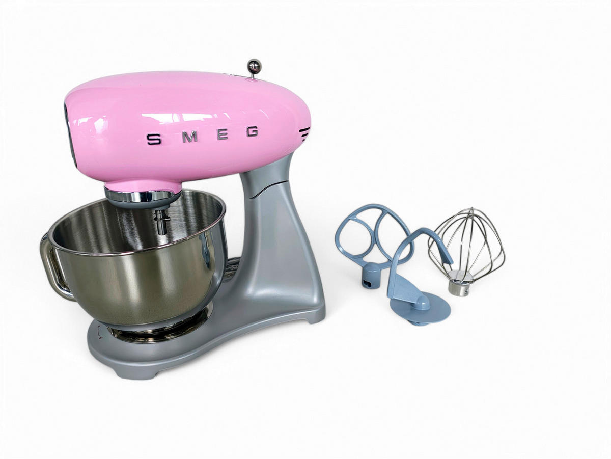 SMEG Küchenmaschine pink Aluminium Edelstahl B/H/L: ca. 24x45x41 cm Multifunktionsküchenmaschine - pink (41,00/24,00/45,00cm) - SMEG
