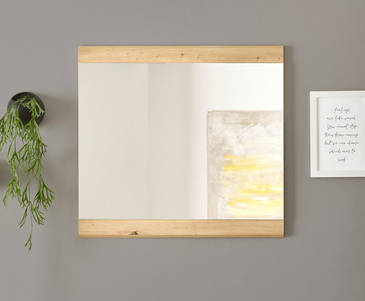 Wandspiegel Nola Eiche Artisan Nachbildung B/H: ca. 80x75 cm Nola - Eiche (80,00/75,00cm)