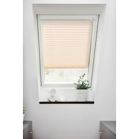 Dachfensterplissee creme B/L: ca. 36,3x60 cm Plissee_für_Dachfenster_Haftfix - creme (36,30/60,00cm) - LICHTBLICK