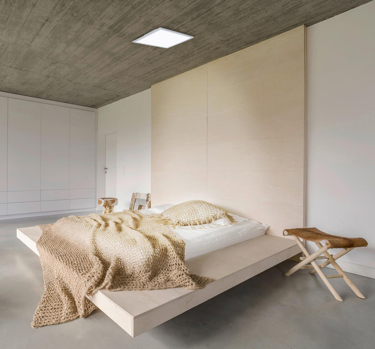 Näve Leuchten LED-Panel 1393103 neutralweiß Metall Kunststoff B/H/T: ca. 45x6x45 cm 1 Brennstellen Nicola - neutralweiß (45,00/6,00/45,00cm) - Näve Leuchten