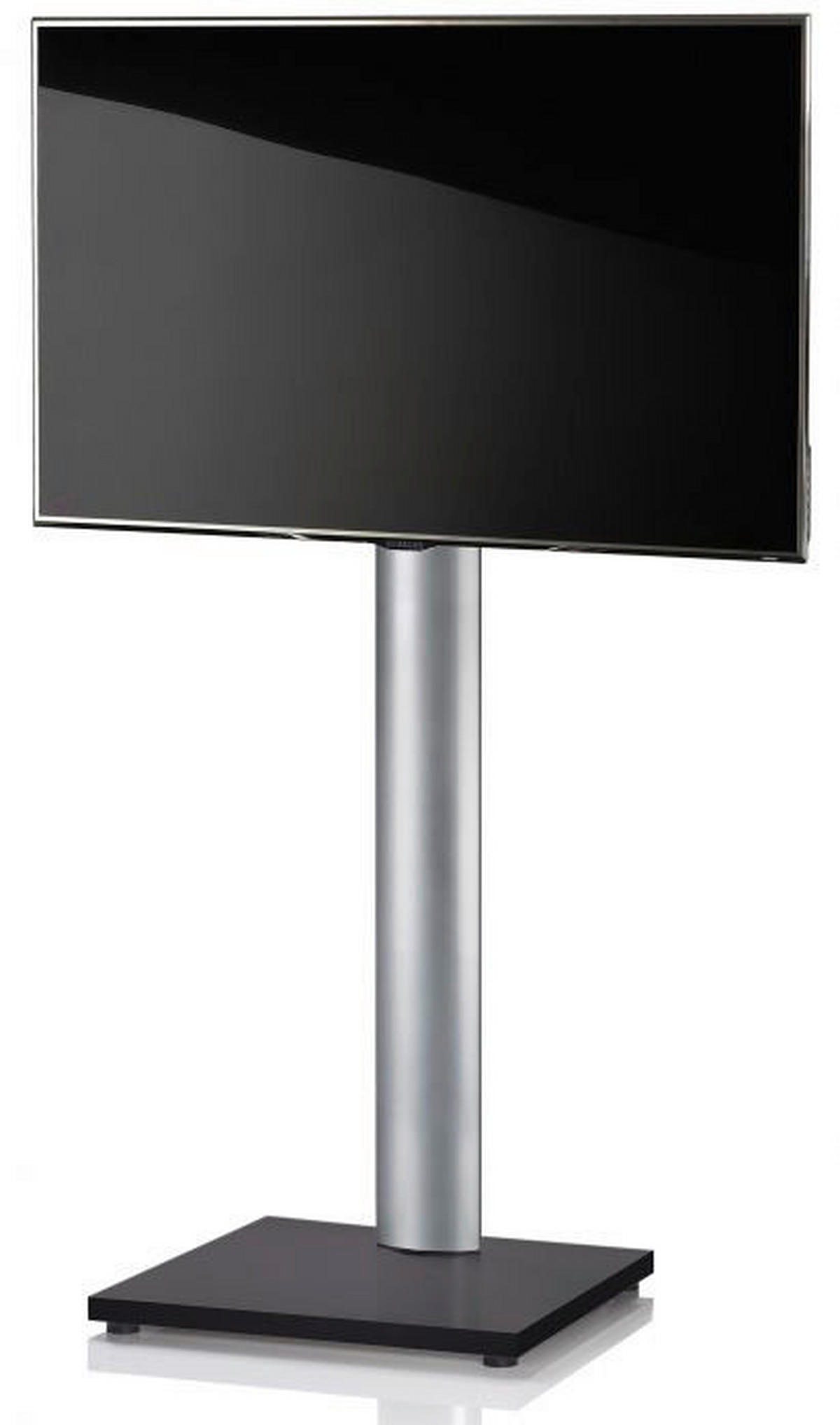 VCM TV-Standfuß TV Standfuß schwarz silber Onu Schwarzlack  TV Standfuß - schwarz/silber (68,00/174,00/60,00cm) - VCM