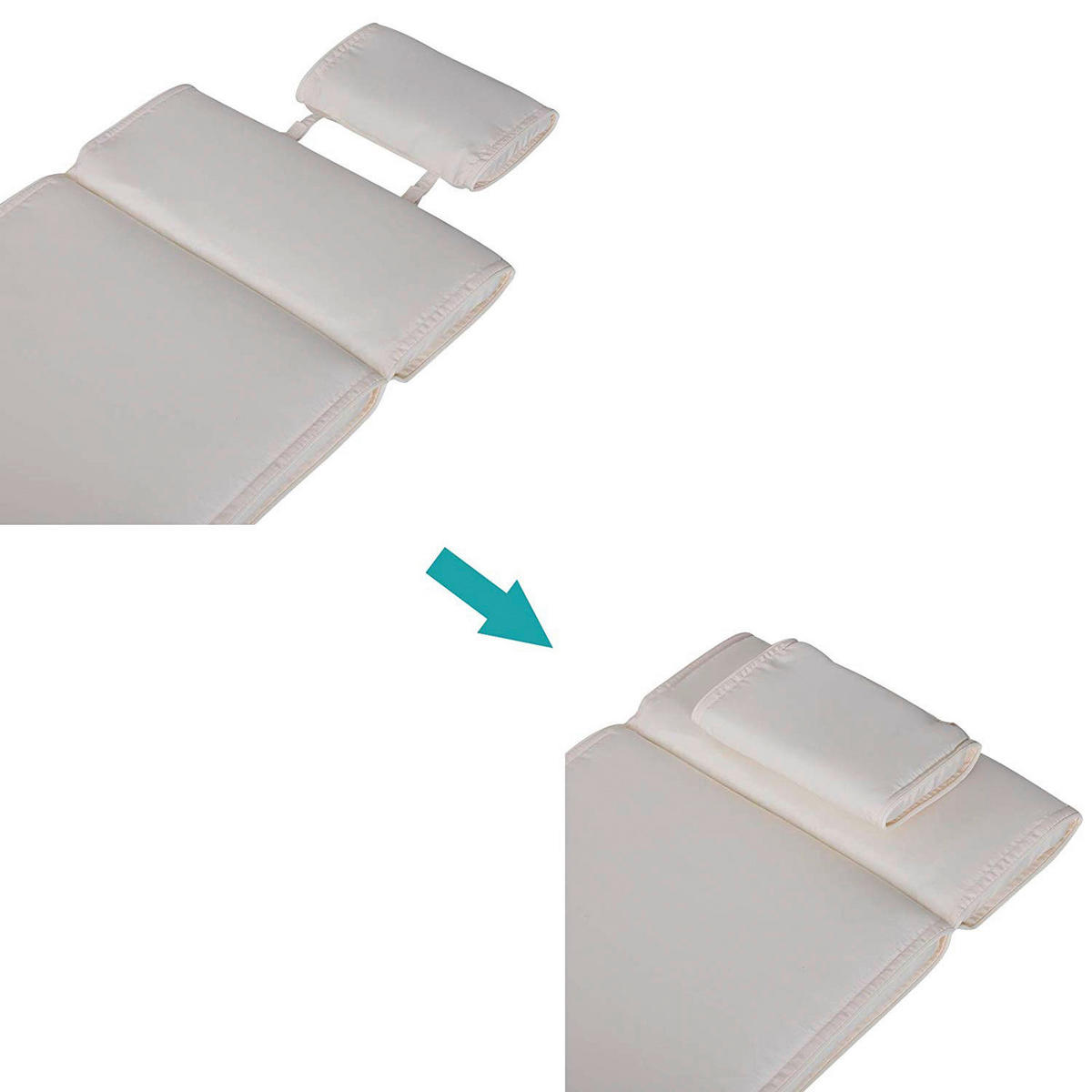 Outsunny Liegenauflage Liegenauflage - creme (198,00/53,00/5,00cm) - Outsunny