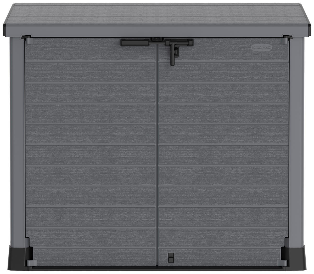 VCM Mülltonnenbox 2er StoreAway grau Kunststoff B/H/L: ca. 145x125x83 cm StoreAway - grau (83,00/145,00/125,00cm) - VCM