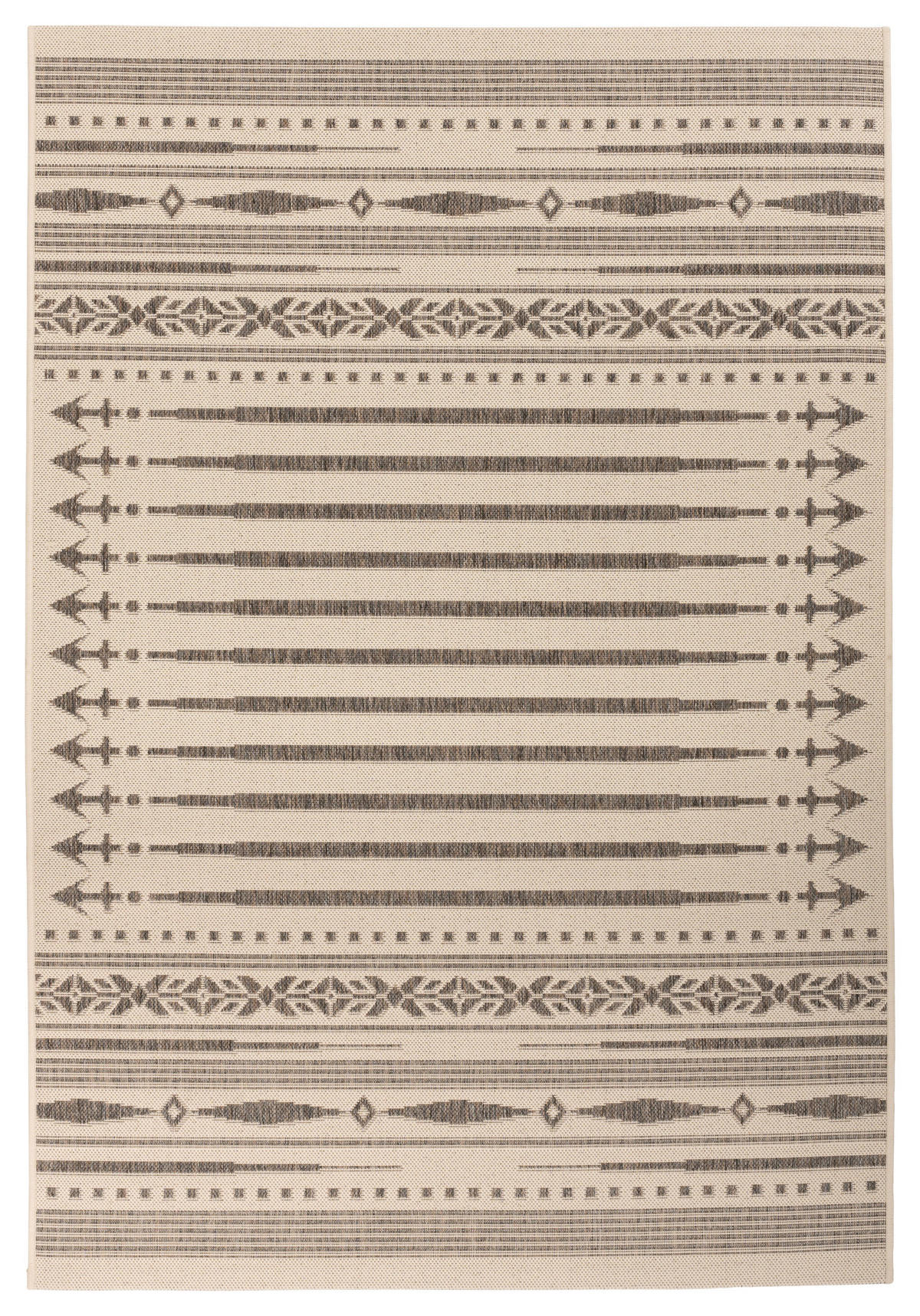 360Living Teppich Splash braun B/L: ca. 80x150 cm Splash - braun/creme (80,00/150,00cm) - 360Living