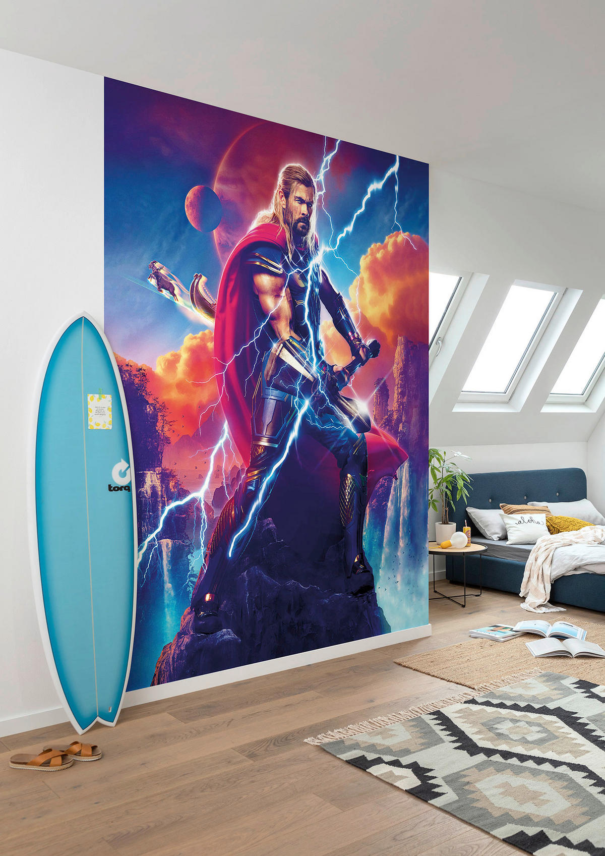 Komar Fototapete Love and Thunder Adventure B/L: ca. 200x250 cm Love and Thunder Adventure - (200,00/250,00cm) - Komar