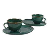 HermiaConcept Kaffeetassen-Set Rosemary 4-tlg. grün Keramik Rosemary 4-tlg. - grün - HermiaConcept