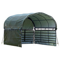 ShelterLogic Planenset dunkelgrün Kunststoff B/H/T: ca. 370x170x370 cm Planenset - dunkelgrün (370,00/170,00/370,00cm) - ShelterLogic