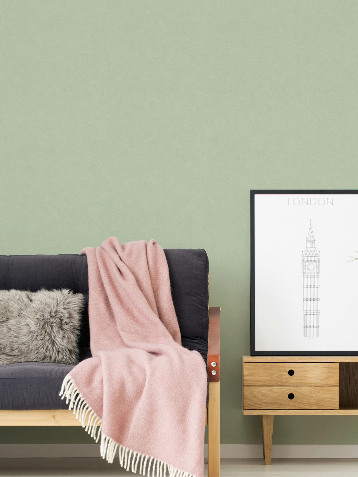 A.S.Creation Vliestapete grün B/H/D: ca. 53x1005x8,8 cm Vliestapete - grün (8,80/1005,00cm) - A.S.Creation