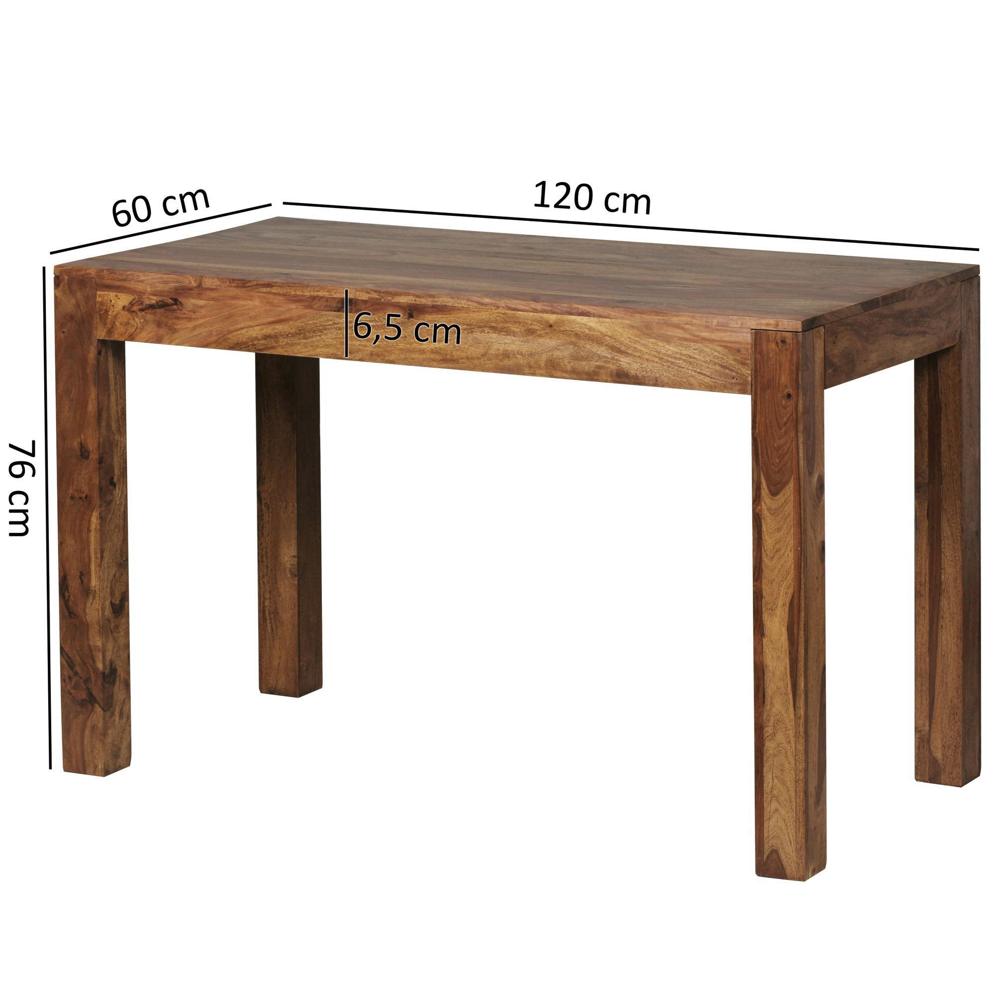 Esstisch natur B/H/T: ca. 120x76x60 cm Esstisch - natur (120,00/76,00/60,00cm) - Wohnling