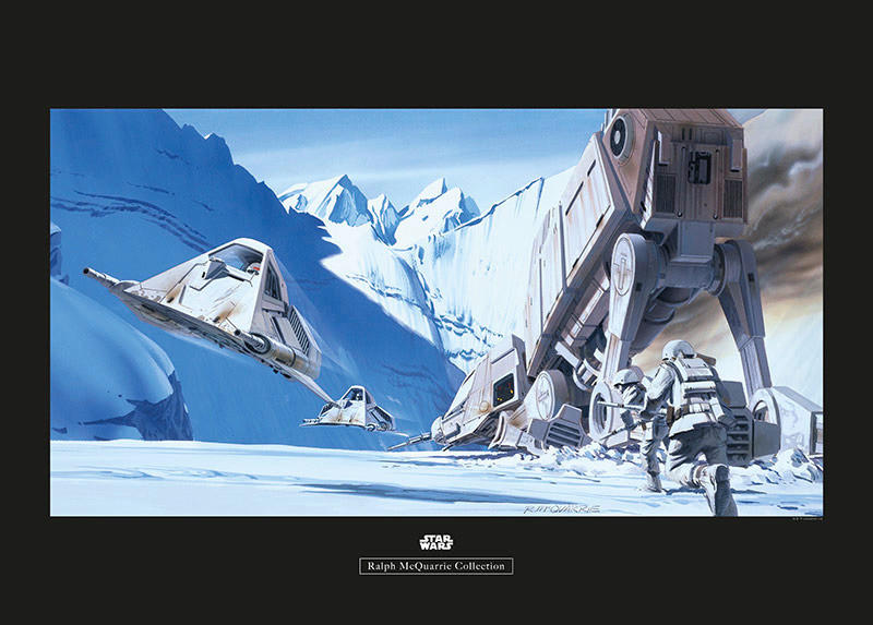 Komar Poster Star Wars Classic RMQ Hoth Battle S Star Wars B/L: ca. 70x50 c günstig online kaufen