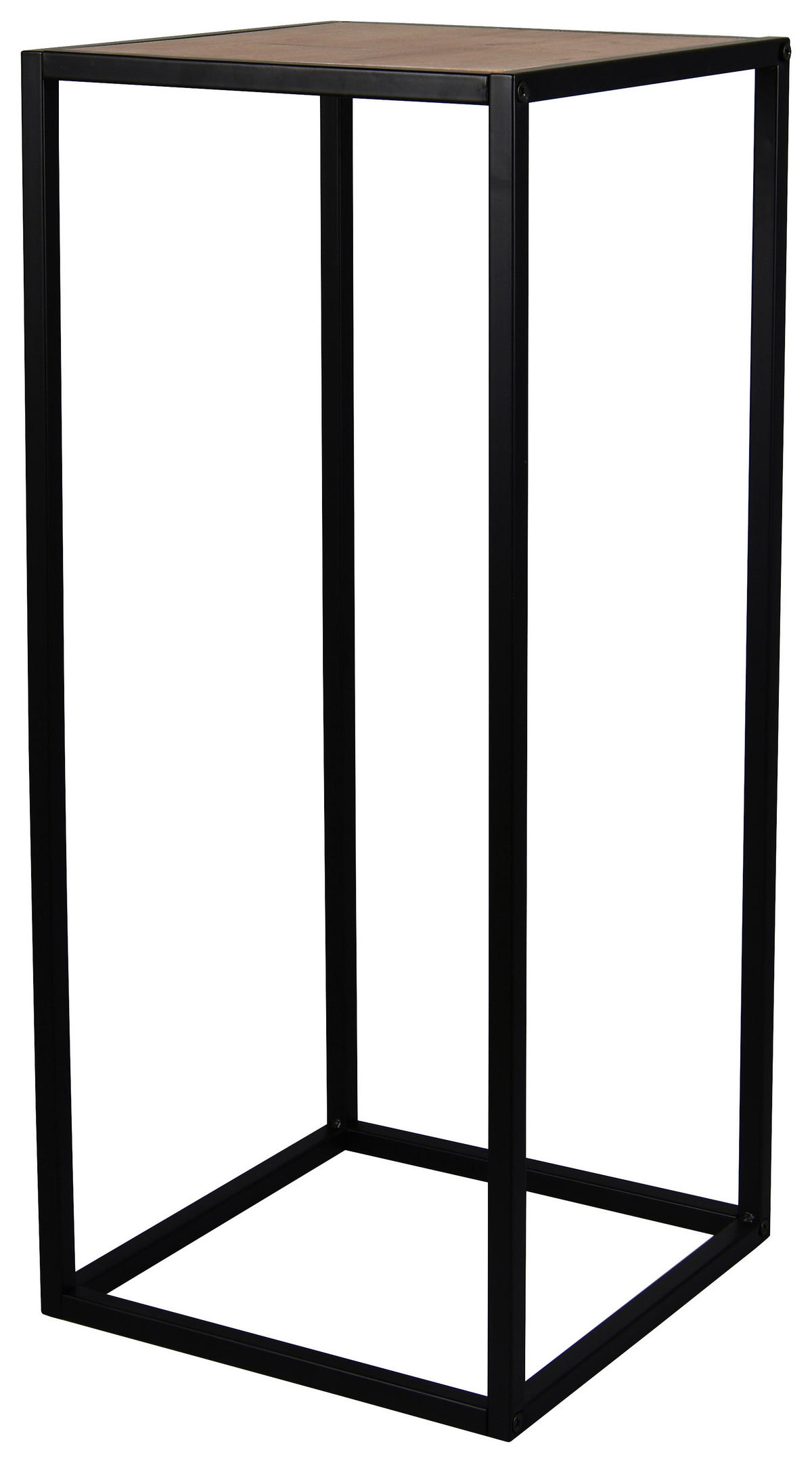 Beistelltisch Valery Eiche Artisan Nachbildung schwarz Metall MDF B/H/T: ca. 30x70x30 cm Valery - Eiche/schwarz (30,00/70,00/30,00cm)
