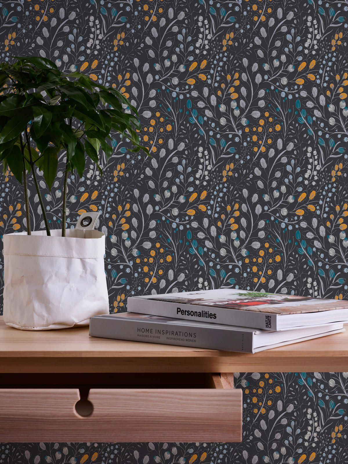 A.S.Creation Vliestapete Attractive 2 Floral schwarz B/L: ca. 53x1005 cm Attractive 2 - schwarz (53,00/1005,00cm) - A.S.Creation