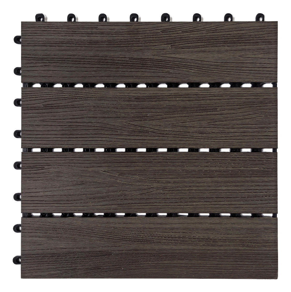 POCOline Terrassenfliese WPC, 6 Stück im Paket braun B/L: ca. 30x30 cm WPC, 6 Stück im Paket - braun (30,00/30,00cm) - POCOline