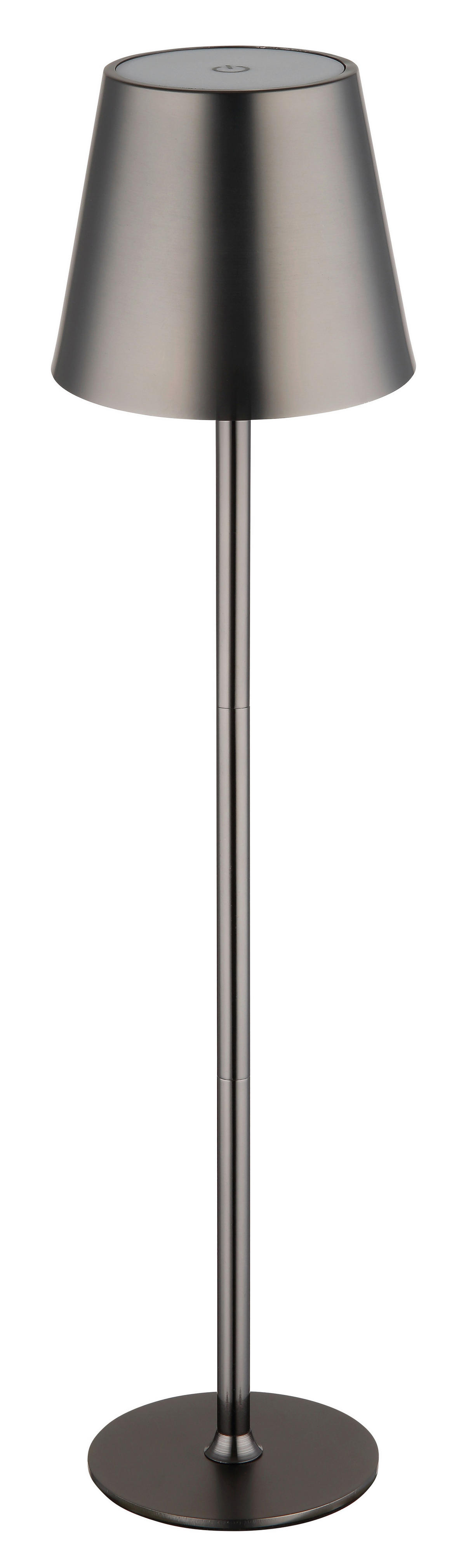 GLOBO LED-Tischleuchte VANNIE 58438GM Opal Chrom schwarz Kunststoff Metall H/D: ca. 47x11,2 cm 1 Brennstellen VANNIE - schwarz/Opal (11,20/47,00cm) - GLOBO