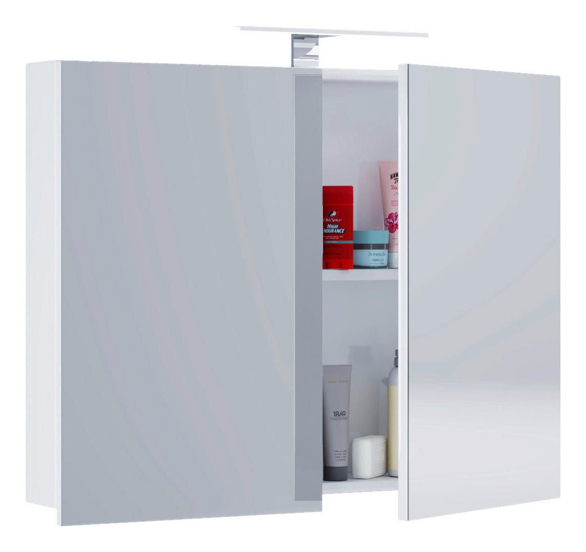 Spiegelschrank Badinos weiß B/H/T: ca. 80x62x12 cm Badinos - weiß (80,00/62,00/12,00cm) - VCM Möbel