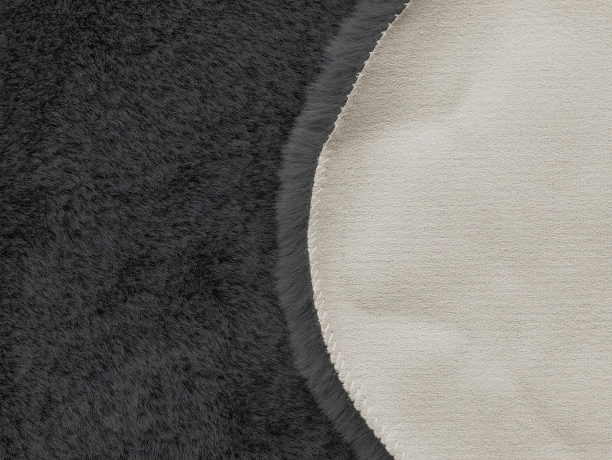 Fellimitat Moya stahlgrau B/L: ca. 40x57 cm Moya - stahlgrau (40,00/57,00cm)