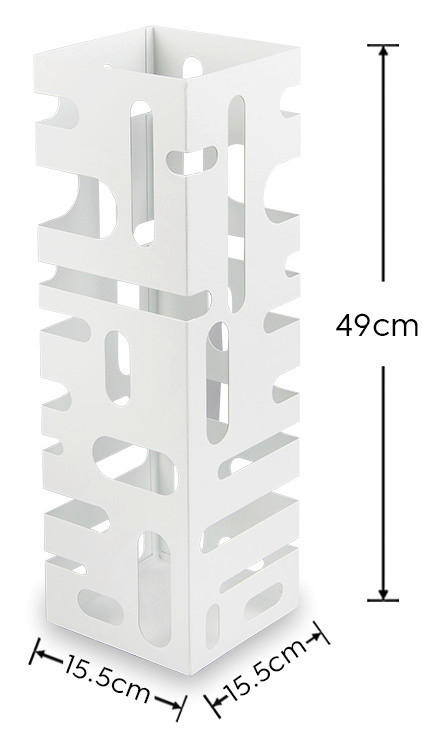 Schirmständer Doris weiß Metall B/H/T: ca. 18x49x16 cm Doris - weiß (18,00/49,00/16,00cm)