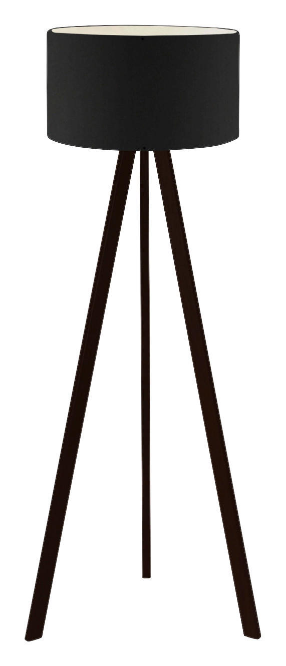 Opviq Stehleuchte schwarz MDF B/H/T/L/D: ca. 21x140x21x21x21 cm E27 1 Brennstellen AYD - schwarz (21,00/21,00/140,00cm) - Opviq