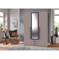 Kleiderschrank Marburg Sahara grau B/H/T: ca. 135x198x58 cm Marburg - Graphit/Sahara (135,00/198,00/58,00cm)