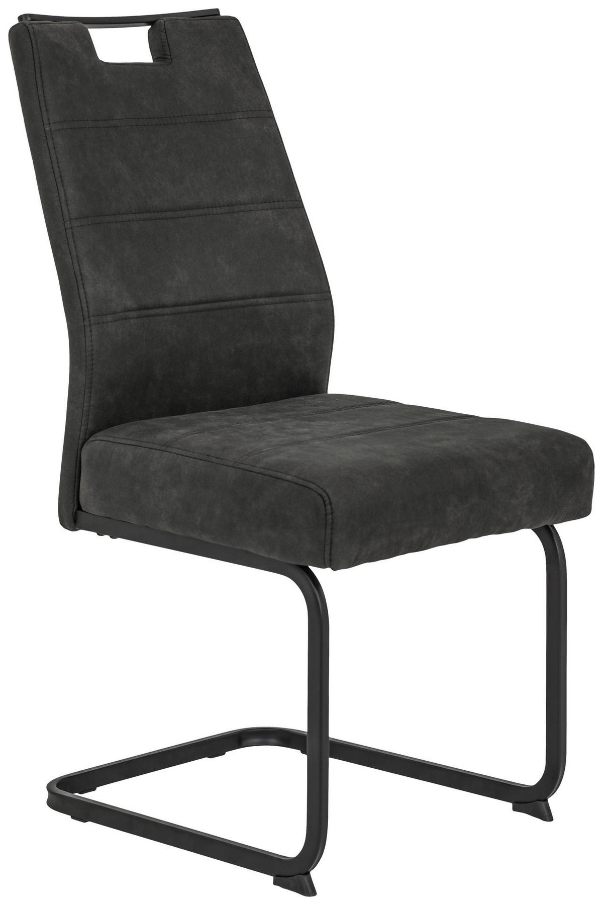 Schwingstuhl Kerstin anthrazit Vintage B/H/T: ca. 49x100x61 cm Kerstin - schwarz/anthrazit (49,00/100,00/61,00cm)