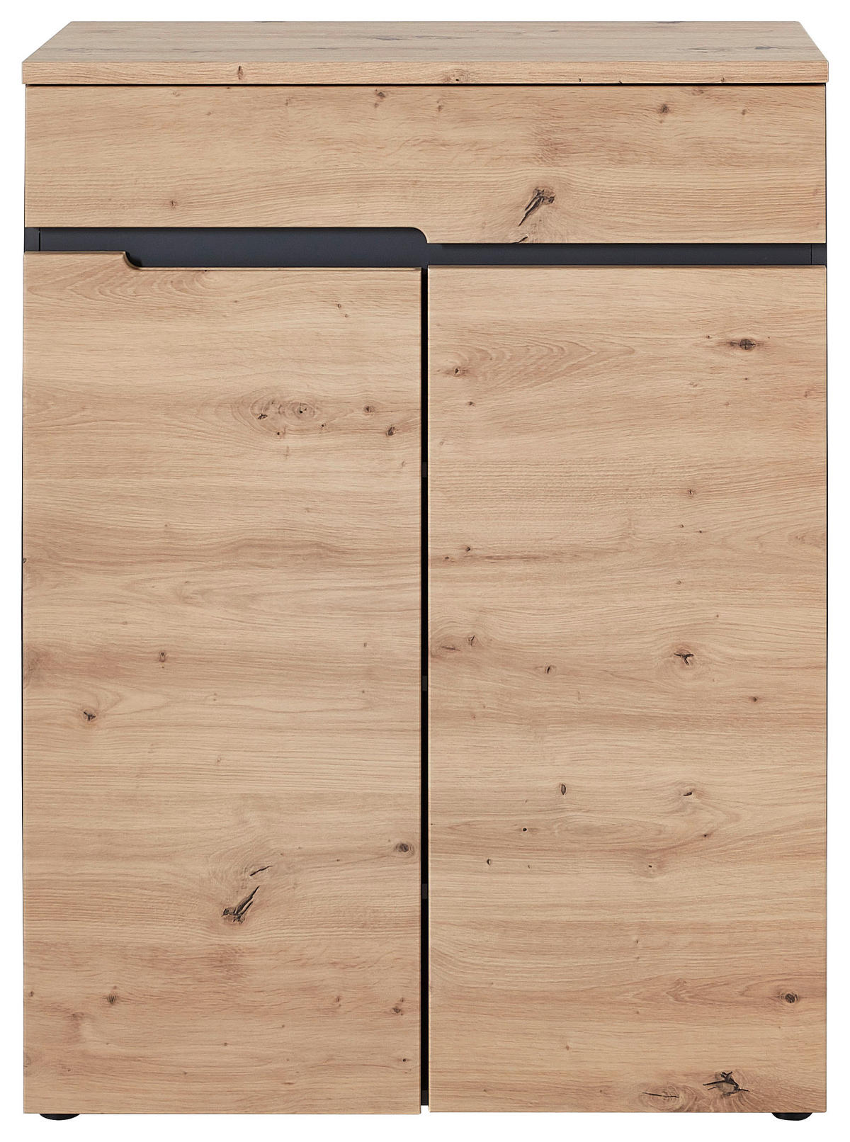 Schuhkommode Memphis Eiche Artisan Nachbildung Graphit B/H/T: ca. 80x107x38 cm Memphis - Eiche/Graphit (80,00/107,00/38,00cm)