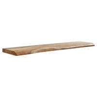 Wandregal braun Holz B/H/T: ca. 120x4x26 cm Wandregal - braun (120,00/4,00/26,00cm) - Wohnling