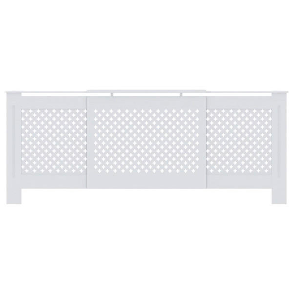 VidaXL Heizkörperverkleidung weiß B/H/T: ca. 205x81,5x19 cm Heizkörperverkleidung - weiß (205,00/81,50/19,00cm) - VidaXL