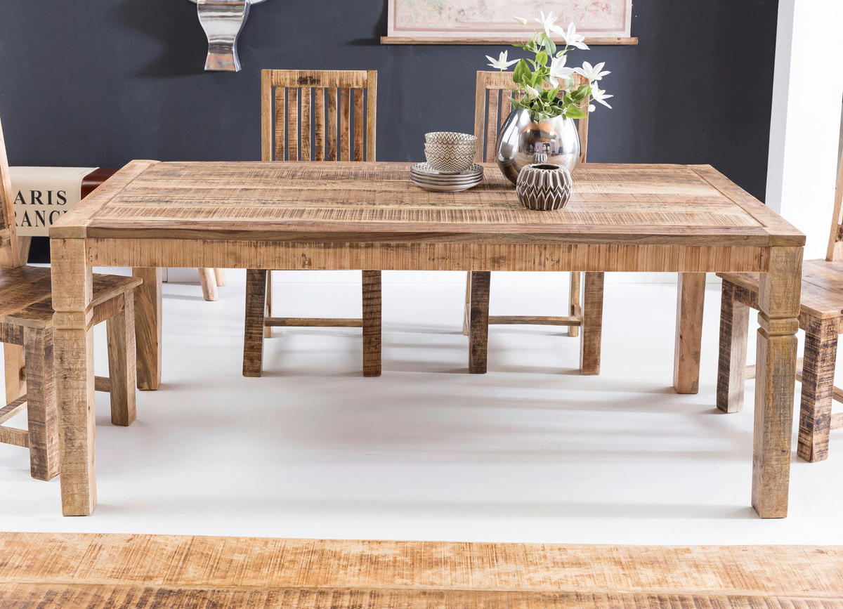Esstisch natur B/H/T: ca. 120x76x70 cm Esszimmertisch - natur (120,00/76,00/70,00cm) - Wohnling
