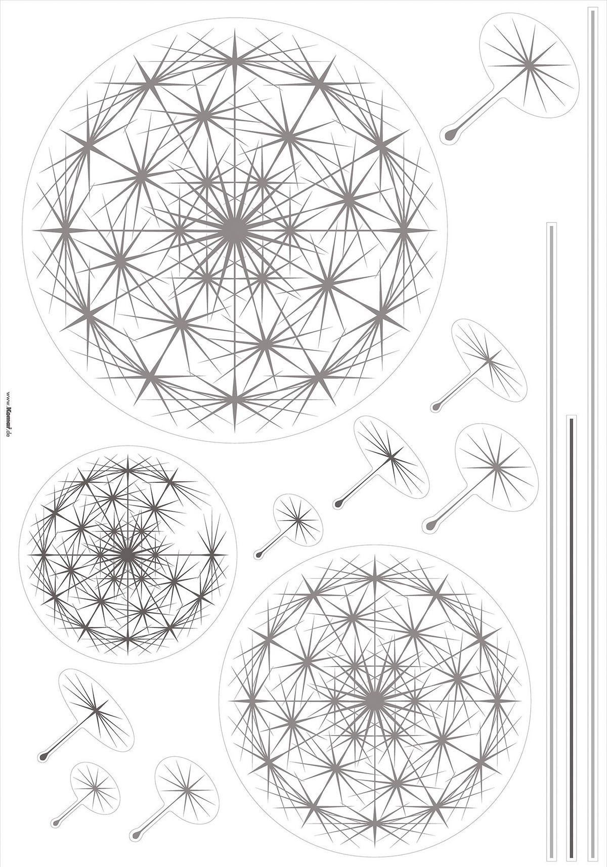 Komar Wandtattoo Dandelion  Dandelion B/L: ca. 100x70 cm Dandelion - (100,00/70,00cm) - Komar
