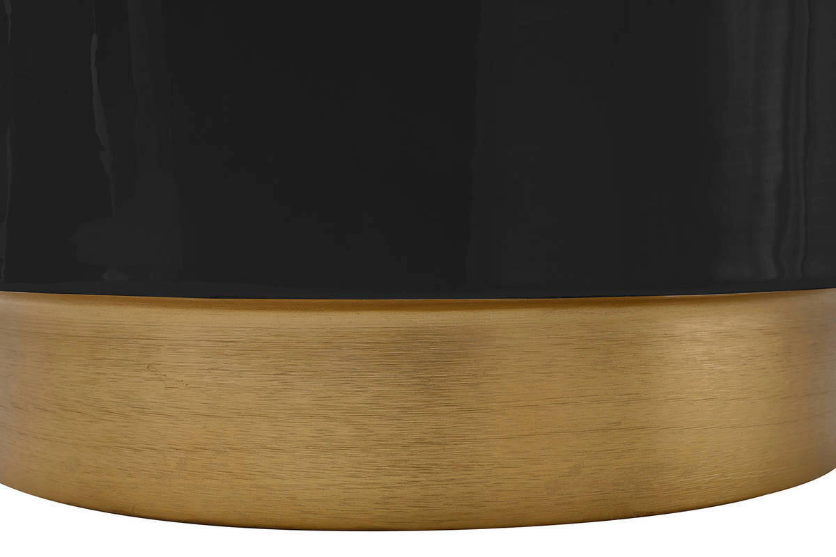 360 Living Hocker Artisse 251 schwarz gold Metall H/D: ca. 43x51,5 cm Artisse 251 - gold/schwarz (51,50/43,00cm) - 360 Living