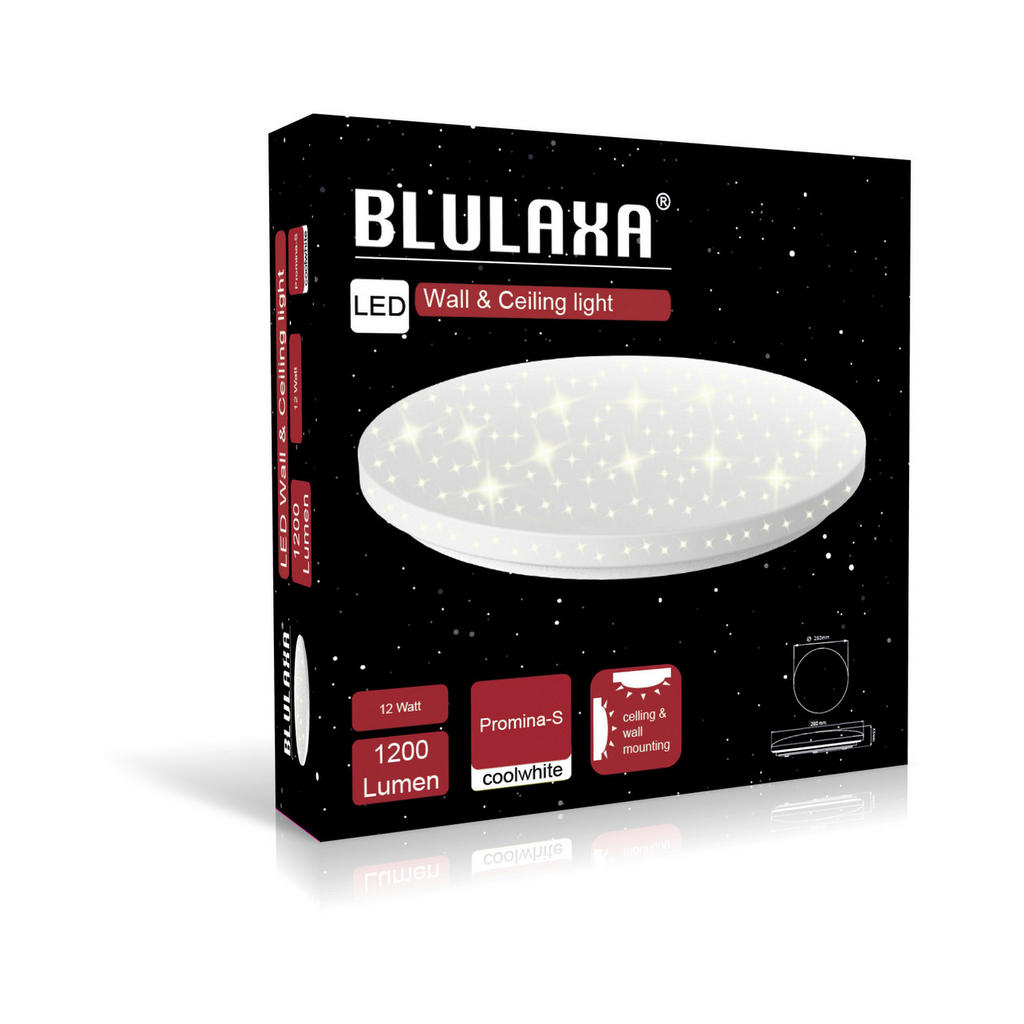 Thumbnail - Blulaxa Deckenleuchte Promina-S 49873 weiß Kunststoff H/D: ca. 5,5x28 cm