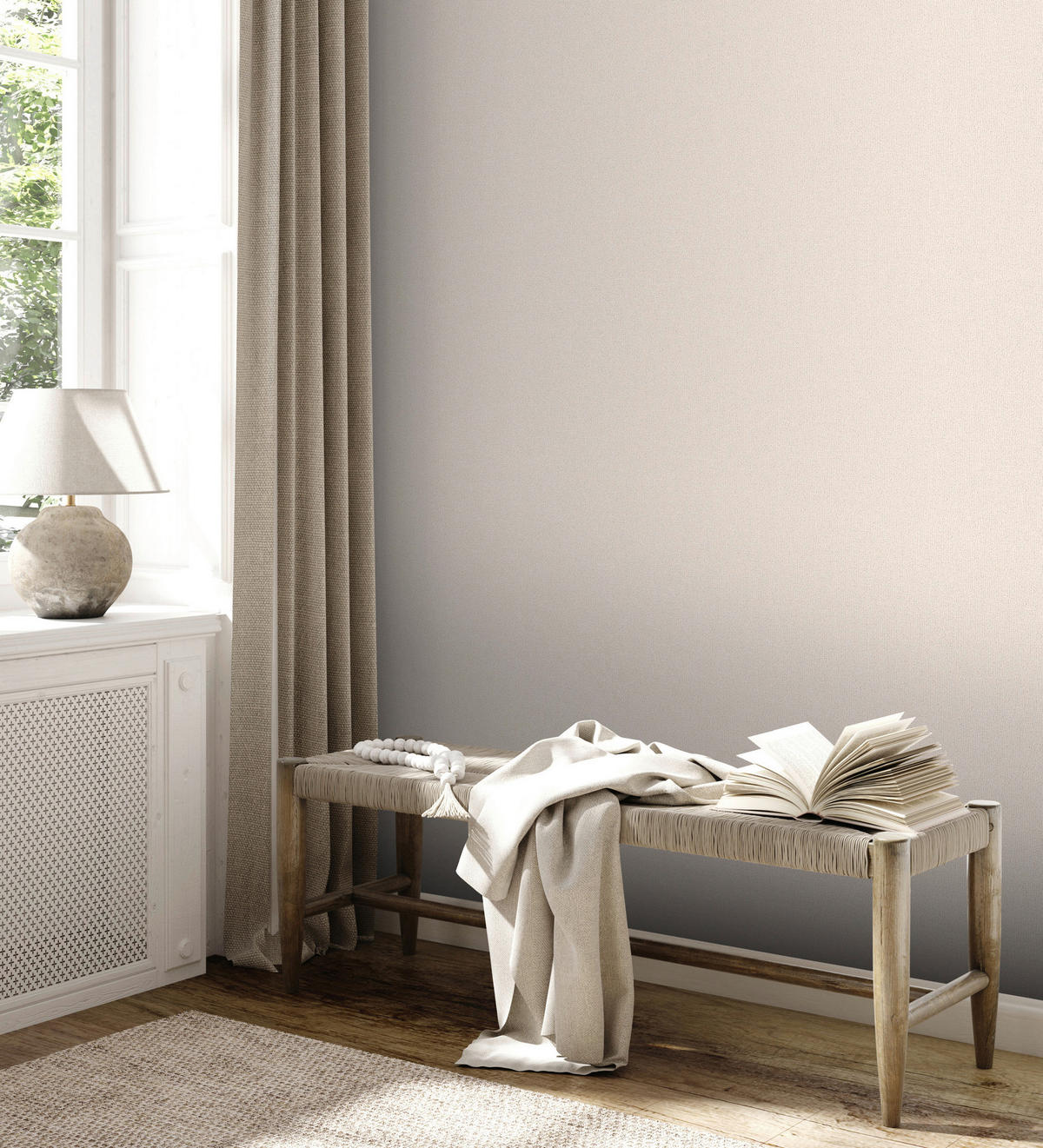 A.S.Creation Vliestapete Attractive 2 Uni creme B/L: ca. 53x1005 cm Attractive 2 - creme (53,00/1005,00cm) - A.S.Creation
