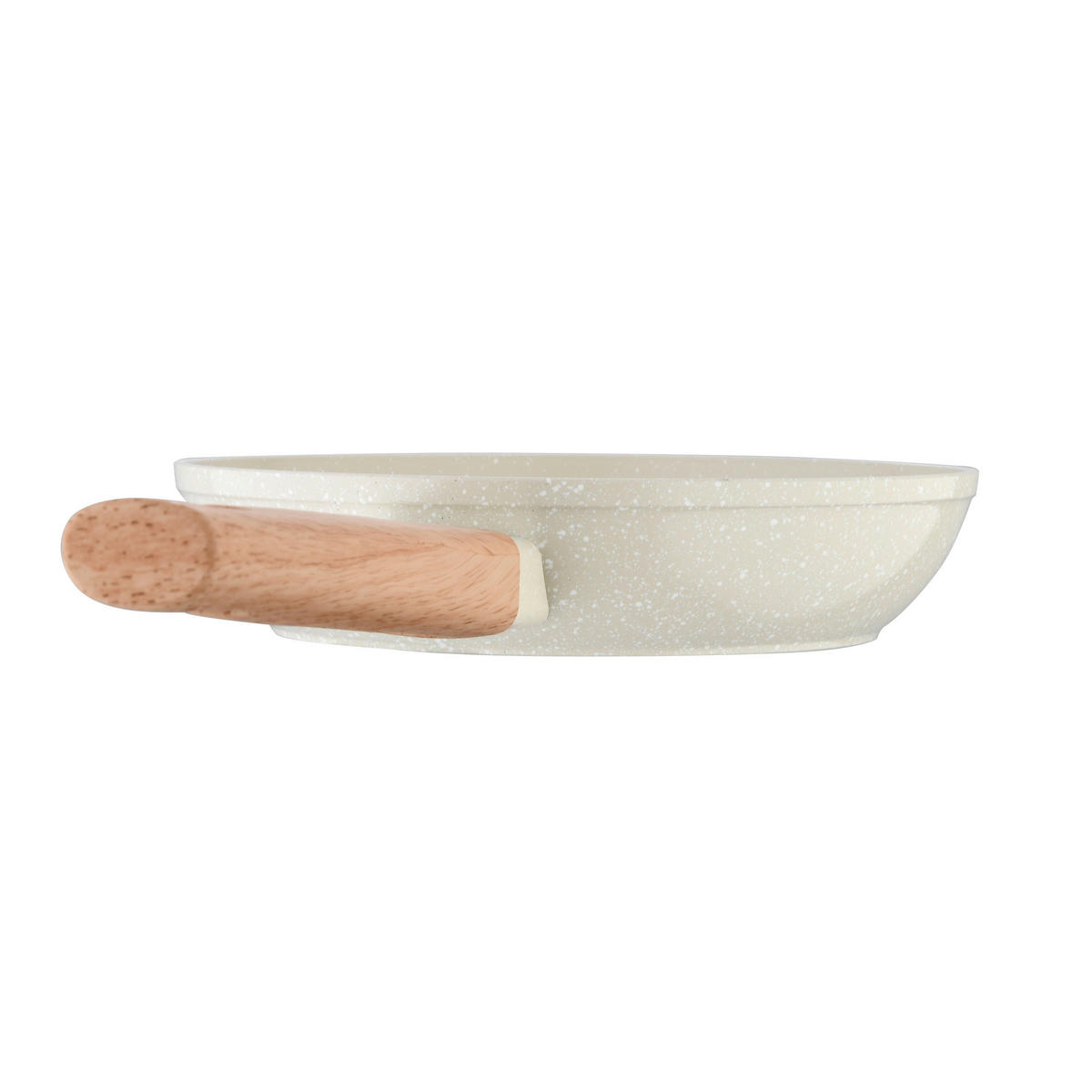 BERGNER Bratpfannen-Set NATURALLY weiß Alu NATURALLY - braun/weiß (45,80/27,00/14,00cm) - BERGNER