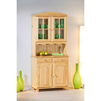 Buffet Alicante natur lackiert Kiefer B/H/T: ca. 88x198x43 cm Alicante - natur (88,00/198,00/43,00cm) - Inter Link