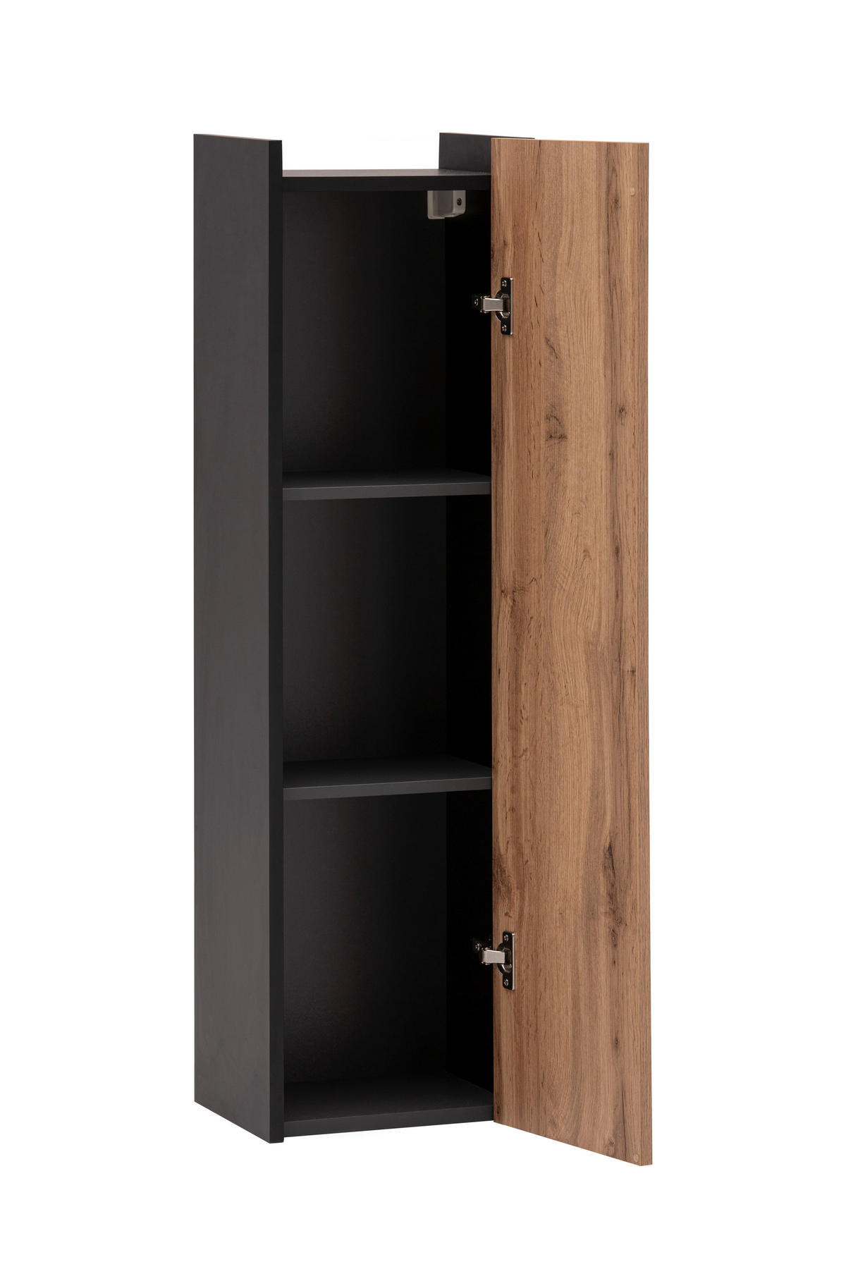 Highboard Tonder Eiche Nachbildung mattschwarz B/H/T: ca. 30,2x106,1x23,4 cm Tonder - Eiche/mattschwarz (30,20/106,10/23,40cm) - Schildmeyer
