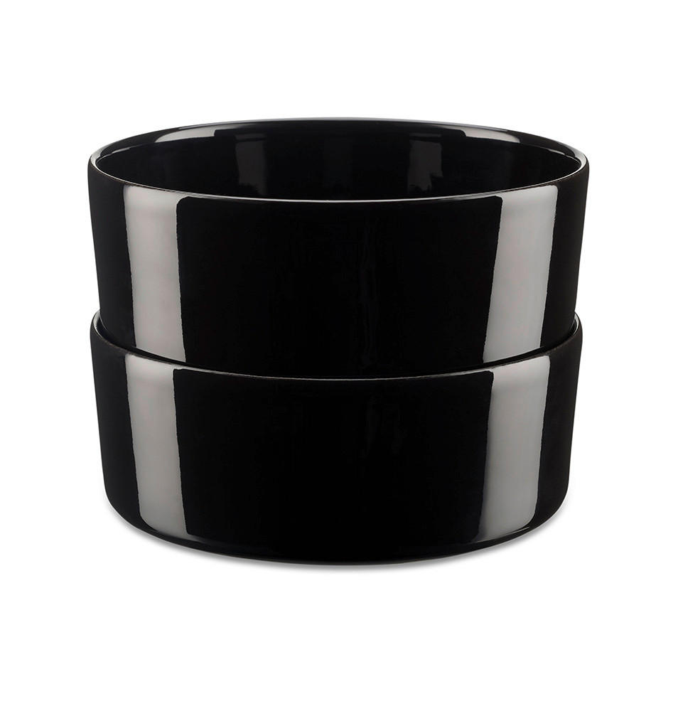 Berndorf Schüsselset schwarz Porzellan B/H/L: ca. 15x6,2x15 cm Schüssel_2erSet_P510167_Berndorf - schwarz (15,00/15,00/6,20cm) - Berndorf