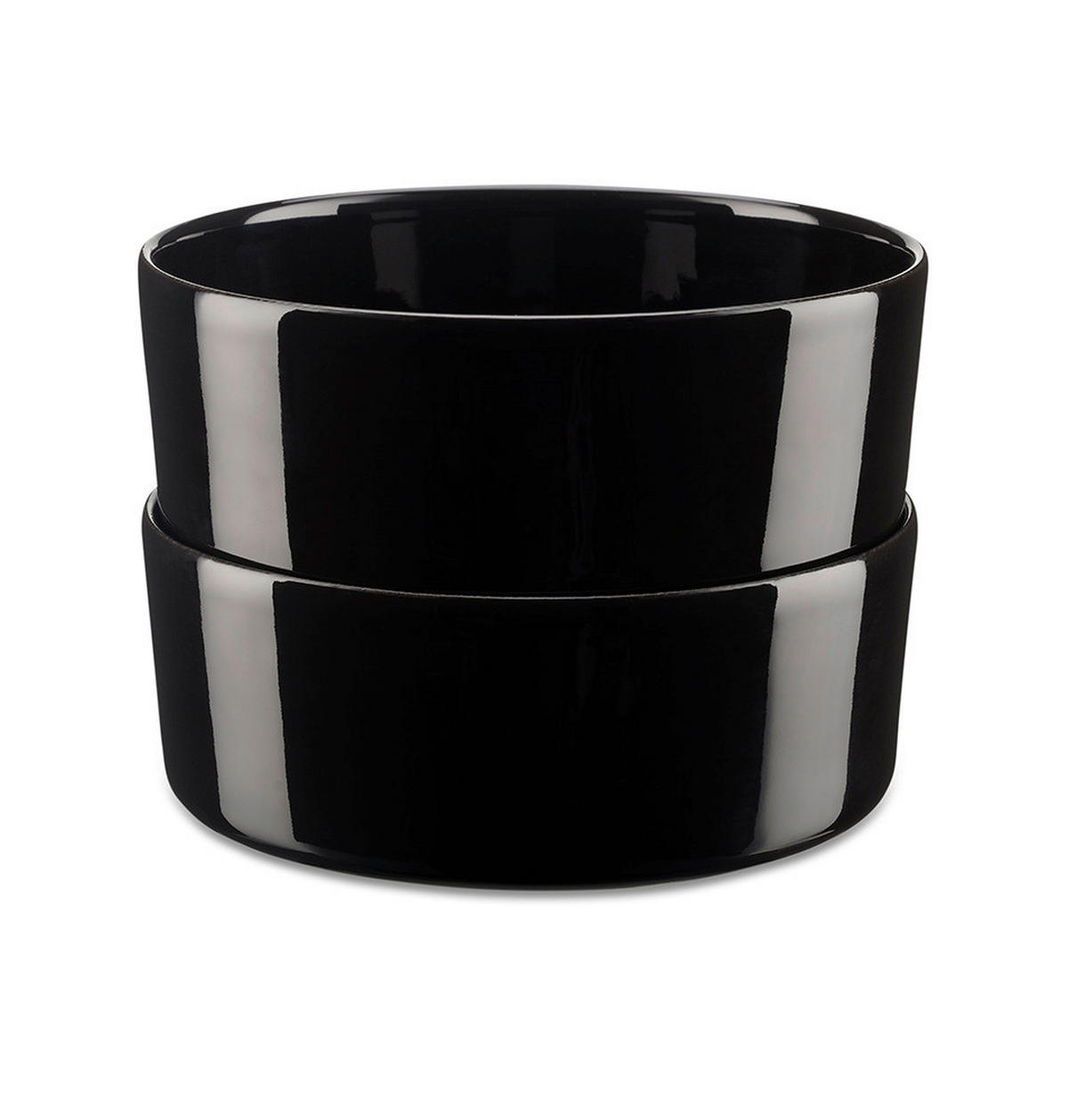 Berndorf Schüsselset schwarz Porzellan B/H/L: ca. 15x6,2x15 cm Schüssel_2erSet_P510167_Berndorf - schwarz (15,00/15,00/6,20cm) - Berndorf