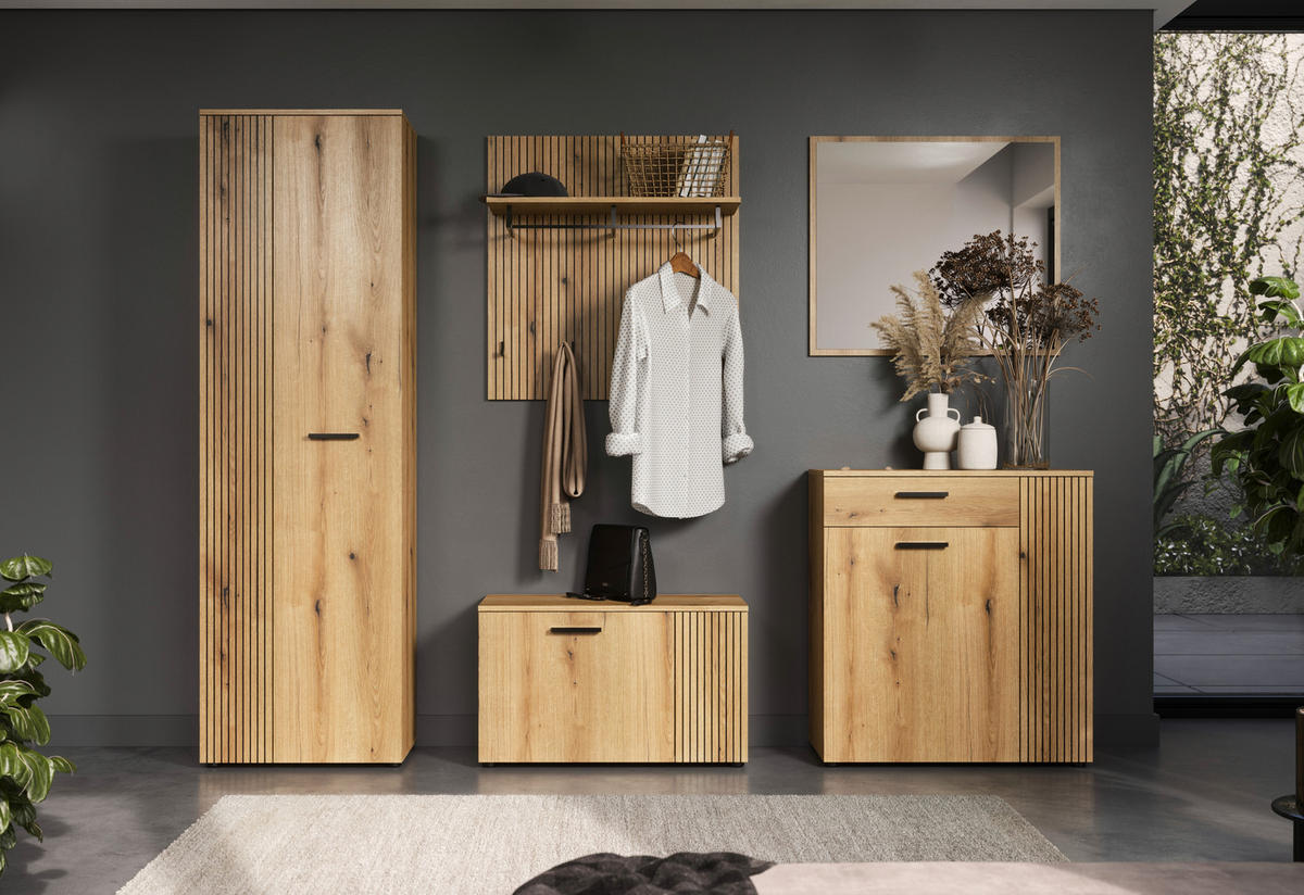 Garderobenschrank Pure Bliss Eiche Evoke Oak Nachbildung B/H/T: ca. 60x196x36 cm Pure Bliss - Eiche (60,00/196,00/36,00cm)