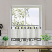 Scheibengardine Susi offwhite B/L: ca. 140x50 cm Susi - offwhite/anthrazit (140,00/50,00cm) - Happy Home