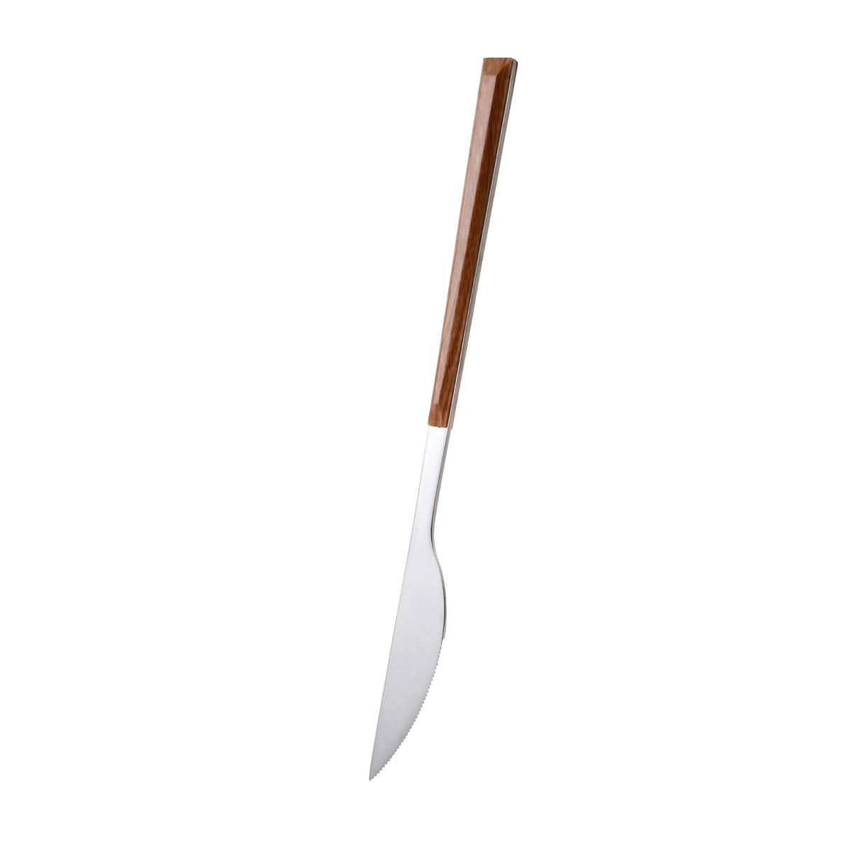 BERGNER Besteckset NATURALLY silber Kunststoff 24 tlg. NATURALLY - braun/silber - BERGNER