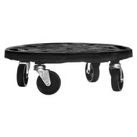 Dolly Transportroller schwarz B/H/L: ca. 40x12,5x40 cm Transportroller_mit_Rädern rund - schwarz (40,00/40,00/12,50cm) - Dolly