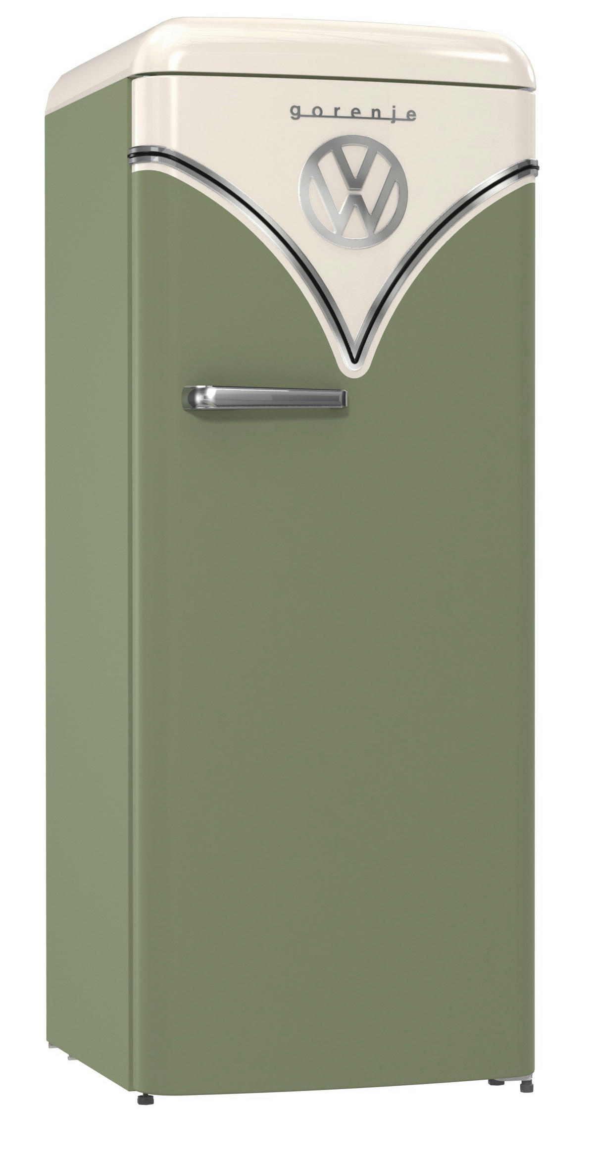 Gorenje VW-Retro-Kühlschrank OBRB615DOL grün B/H/L: ca. 59,5x152,5x66,1 cm Kühlschrank_VW-Retro OBRB615DOL - grün (66,10/59,50/152,50cm) - Gorenje