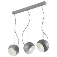 Lamkur Pendelleuchte INEZ 37523 silber Stahl H/L: ca. 70x70 cm E27 3 Brennstellen Inez - silber (70,00cm) - Lamkur