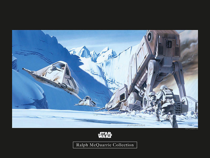 Komar Poster Star Wars Classic RMQ Hoth Battle S Star Wars B/L: ca. 40x30 c günstig online kaufen