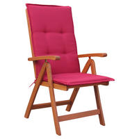 Grasekamp Auflage für Hochlehner rot Polyester-Mischgewebe B/H/L: ca. 53x7x121 cm Auflage_Hochlehner - rot (121,00/53,00/7,00cm) - Grasekamp
